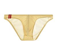 EODJXIO Boxer Uomo Cotone Larghi Jockstrap Bianco Men's Exotic Apparel Comfortable Low Rise Briefs for Daily Wear Home Leisure Outdoor Hiking Soft Breathable Underwear Solid Color Design (Beige, M)