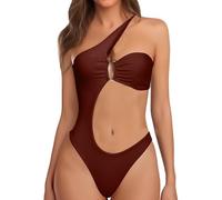 EODJXIO Costume da Mare Donna Perizoma Abbigliamento Elegante Firmato Bikini Uncinetto Libro Intero Contenitivo Costumi Bagno