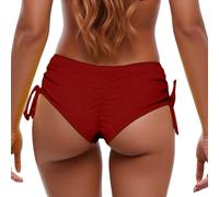 EODJXIO Costume Donna Nuoto Piscina Mini Bikini Due Pezzi Coprente Intero Brasiliana Push Up Rosso Baywatch