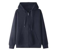 EODJXIO Felpe Uomo con Zip,Felpe Ragazzo Senza Cappuccio Felpa Leggera Hoodie Y2k Black Gothic Jacket Man Giacca Antipioggia Moto Pink Calcio Bambino