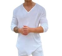 EODJXIO Maglietta Intima Uomo Scollo A V 3XL Magliette Senza Maniche Uomo XXXL Maglie Nere Uomo Manica Corta Cotone Maglietta Personalizzata Fronte Retro Maglietta Personalizzata Uomo con Logo