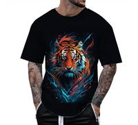 EODJXIO Maglietta Uomo Donna con Stampa Grafica 3D a Maniche Corte e Design Moderno per Stile Casual t-Shirt Slim Fit Manica Corta Oversize Maglie Divertenti