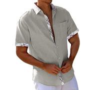 EODJXIO Maglietta Uomo Manica Corta, e di Illuminazione T-Shirt Robe Tute Casual Camicie Eleganti Cotone da