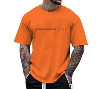 EODJXIO Magliette da Uomo con Stampa Grafica Lettere Casual Comode Leggere Traspiranti per Utilizzo Quotidiano Estivo Bianche XL t-Shirt Slim Fit Maglie Palestra