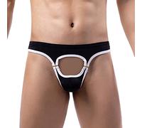 EODJXIO Mutande Uomo Slip 3 Pack 2026 Vita Alta Intimo Sexy Lingerie Hard Latex per Pizzo Bikini Tanga Boxer Cotone Larghi 6 Thong