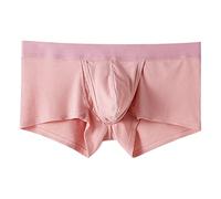 EODJXIO Perizoma Uomo Cotone Elasticizzato Mutanda Costume Tanga Boxer con Apertura Mare Slip Bianco Intimo Gamba Lunga