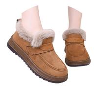 EODJXIO Scarpe Platform Donna Stringate Foderato Stivali Invernali Anfibi Neri stivaletti caldi Scarponcini con Lacci Blu