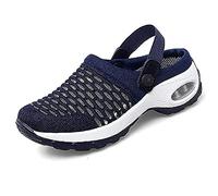 Eogrokerr - Pantofole morbide da donna, in rete, ortopediche, a forma di cuscino d'aria, Z-navy, 37 EU