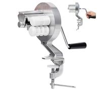 Eoixuqba Cavatelli Maker Machine, 30 x 30 x 5,5 cm, in acciaio per macaroni, produttore di pasta, macchina per maccheroni in lega di alluminio, portatile a mano