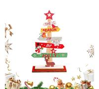 Eoixuqba Centrotavola Natalizio | Decorazioni per Tavola in Legno Natale,Centrotavola Rustico Inverno per Mensola Cascina Bancone