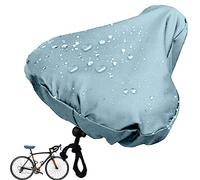 Eoixuqba Coprisella per bicicletta - 27 x 24 cm - Coprisella per bicicletta con coulisse, coprisella per bicicletta impermeabile dalla pioggia, rivestimento per sellino in PVC e tessuto, blu