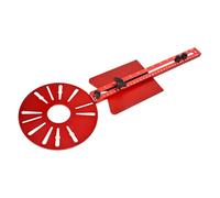 Eoixuqba Dispositivo di fresatura, fresatura per il taglio di cerchi,Fresa circolare verticale Jig Trimmer base | Guida di fresatura multifunzione in lega di alluminio per taglio e grande