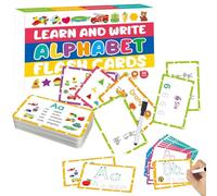 Eoixuqba Flash Card per l'Apprendimento 'Alfabeto - Carte Colorate per Riconoscimento Lettere Bambini | Giochi Interattivi Parole per Asilo Casa Viaggio