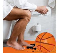 Eoixuqba Giocattolo da Basket per Vasca da Bagno, Set da Basket per Toilette | Set da Gioco di | Divertente canestro da al Coperto, Gioco interattivo sul Posto di Lavoro per Gli Amanti