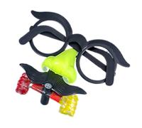 Eoixuqba Occhiali con naso e baffi - Idee regalo per feste, occhiali divertenti, per travestimento carnevale, festa di compleanno per tutta la famiglia