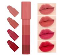 Eoixuqba Set di rossetti opachi, set di rossetti da donna | Set di rossetti non appiccicosi,Set lucidalabbra idratante per donna, smalto labbra opaco lunga tenuta da 4 pezzi, set di rossetti