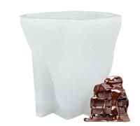 Eoixuqba Stampo per budino a forma di gatto, in silicone, 9 x 9,1 x 8,2 cm, per dessert e gatti, in silicone, per torte, per lo zucchero e la cottura in silicone