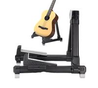Eoixuqba Supporto per chitarra con telaio a forma di A, supporto pieghevole regolabile per basso ukulele, supporto per chitarra da pavimento, antiscivolo stabili per scuola, studio, casa