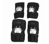 EOJDDPA 4 pezzi kit protezione ginocchio gomito moto protezione supporto guida tutore attrezzatura per ciclismo sci sport all'aria aperta spugna acciaio inossidabile fibra di poliuretano