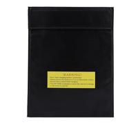 EOJDDPA Borsa ignifuga Custodia di sicurezza per batteria Lipo Sacca di ricarica ignifuga per batterie al litio bromo-idrogeno Conservazione e ricarica Rosso Argento Nero Piccola misura (l)