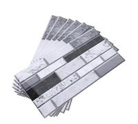 EOJDDPA Carta da parati paraspruzzi per, stacca e incolla, autoadesiva, impermeabile, resistente all'olio, in PVC, per, bagno, decorazioni per la casa, 15 cm x 30 cm, 6 pezzi (FG53)