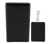 EOJDDPA Cassetta di sicurezza per telefono cellulare con timer Robusto strumento di gestione del tempo in lega di alluminio per ridurre il tempo trascorso sullo schermo e aumentare la (L Nero)