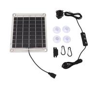 EOJDDPA Kit di Pompa dell'Acqua Solare 20 W ad Alta efficienza sommergibile con Flusso Regolabile Alimentato USB per l'irrigazione del Bagno per Uccelli per Uccelli di Fontana Materiale