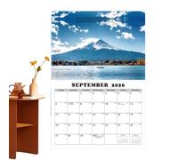 Eojpdji Calendari Da Parete Paesaggistici 2026 | Calendario Murale Con Paesaggi Del Mondo 12 Mesi - Agenda Giornaliera Con Vedute Incantevoli Per Scuola Ufficio Casa Appartamento