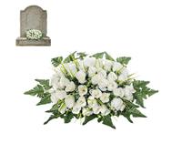 Eojpdji Composizione Floreale a Sella per Cimitero | Resistente Alle Intemperie Impermeabile - Composizione floreale a sella per il cimitero | Per Giardino Posteriore Cortile Camposanto Giardino