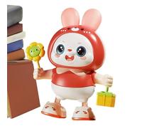 Eojpdji Coniglio Giocattolo | Animale Canterino e 48 Canzoni,Giocattolo Elettrico Interattivo a Forma di Coniglio,Per Allenamento Sollevamento Testa Bambini Comodino Camera da Libreria