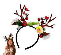 Eojpdji Fascia Per Capelli Con Corna Di Cervo, Copricapo Che Si Per Donne, Fascia Con Corna Di Renna Per Natale, Per Cosplay Cerimonie Matrimoni Compleanni Donne Ragazze