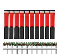 Eojpdji Ghirlande natalizie, 10 pezzi, supporto per cinghie per piante, fissaggio per ringhiera di albero di Natale, per esterni, giardino, rami, piante verdi, porta d'ingresso, caminetto