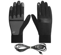 Eojpdji Guanti Invernali Riscaldati,Guanti Elettrici Riscaldati USB Impermeabili | Unisex Donne Anziani Running Motociclismo Neve Guida Campeggio Sport Sci Escursionismo