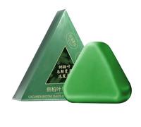 Eojpdji Sapone Shampoo Solido, Shampoo Solido a Forma di Triangolo per Capelli, Estratti Vegetali per Nutrire e Purificare Adulti e Anziani