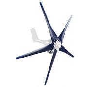Eoliche Generatore Eolico A 5 Pale Generatore Eolico Generatore Eolico 1200W Piccolo Mulino A Generatore Macchinari Industriali Vibrazioni Basse (12V)