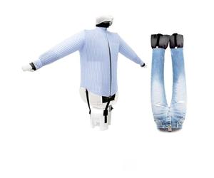 EOLO Stiracamicie Pantaloni SA04 INOX StiraAsciuga Automatico Camicie Pantaloni Stiratrice Robot Ferro Stiro Verticale Professionale Stirapanni 2 Programmi Made in Italy Garanzia 5 Anni Efficienza