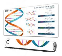 EOMKSE Tappetino per mouse da gioco,grande,antiscivolo,impermeabile,con bordi cuciti,Il DNA basa il p dei simboli della scienza chimica, biochimica e biotecnolog,per gaming,ufficio,casa,40x75 cm