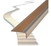 EOMO 1 Pezzo di Bordatura Antiscivolo autoadesiva for gradini - Protezione for Bordi gradini in PVC e Gomma da 3 Pollici di Larghezza for Scale Interne/Esterne(Color E,W7cm L102cm)