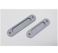 EOMO Maniglie ovali in lega di alluminio, confezione da 2 - Maniglie di sostegno scorrevoli for armadi e guardaroba (montaggio in superficie con viti)(Silver,L180mm)