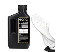 EONO Resina flessibile per stampante 3D (Shore 80A), stampa 3D, in gomma morbida/resina simile al TPU, ad alta allungamento, 405 nm, rapida resina UV per stampanti LCD, bianco 1000 g