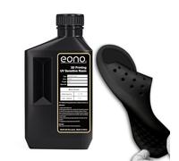 EONO Resina flessibile per stampante 3D (Shore 80A), stampa 3D, in gomma morbida/resina simile al TPU, ad alta allungamento, 405 nm, rapida resina UV per stampanti LCD, nero 1000 g