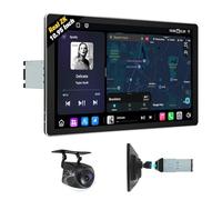 Eonon 10,95 pollici 1-Din con processore octa-core Android 13, 6+64 GB di RAM, 4G GPS, CarPlay, Android Auto, DSP, Bluetooth, mirroring dello schermo, schermo diviso e telecamera posterio
