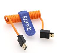 Eonvic 2.1 HDMI 8K HDMI a HDMI cavo ad alta velocità sottile maschio a maschio Extender intrecciato cavo a spirale per Atomos Ninja V Sony a7siii Portkeys BM5 Monitor