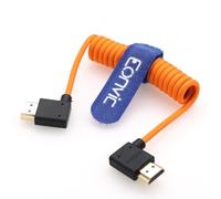 Eonvic 2.1 HDMI 8K HDMI a HDMI cavo ad alta velocità sottile maschio a maschio Extender intrecciato cavo a spirale per Atomos Ninja V Sony a7siii Portkeys BM5 Monitor