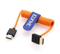 Eonvic 2.1 HDMI 8K HDMI a HDMI cavo ad alta velocità sottile maschio a maschio Extender intrecciato cavo a spirale per Atomos Ninja V Sony a7siii Portkeys BM5 Monitor
