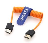 Eonvic 2.1 HDMI 8K HDMI a HDMI cavo ad alta velocità sottile maschio a maschio Extender intrecciato cavo a spirale per Atomos Ninja V Sony a7siii Portkeys BM5 Monitor