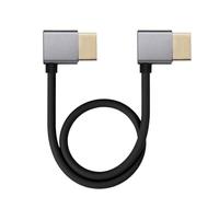 Eonvic Cavo 8K HDMI 2.1 in silicone, 48 Gbps, ad alta velocità, supporta 8K a 60 Hz, 4K a 120 Hz, per fotocamera Sony PXW-FS7/FS7K FX3 FX6 FX9 Canon XF305 XF300 XF705 C700 C500 Mark II, nero, 0,5 m