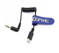 Eonvic Cavo audio microfono ad angolo retto da 3,5 mm per Rode Wireless GO 2/Pro a USB C per iPhone 15/15 Plus/15 Pro/15 Pro Max iPhone 16 Pro/Pro Max Galaxy S24/S23/S22 (RA 3,5 mm-usbc)