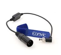 Eonvic Cavo di alimentazione da 4 pin XLR maschio a 5,5 x 2,1 mm con chiusura DC 12 V per monitor Atomos Ninja V