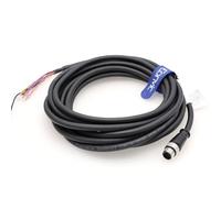 Eonvic Cavo di alimentazione IO per telecamera Cognex in Sight 2000 Series Visual Sensors in Sight 7000 8000 Zebra FXR90 Reader M12 12 Pin A Code Maschio a Flying Leads High Flex schermato CCB-PWRIO